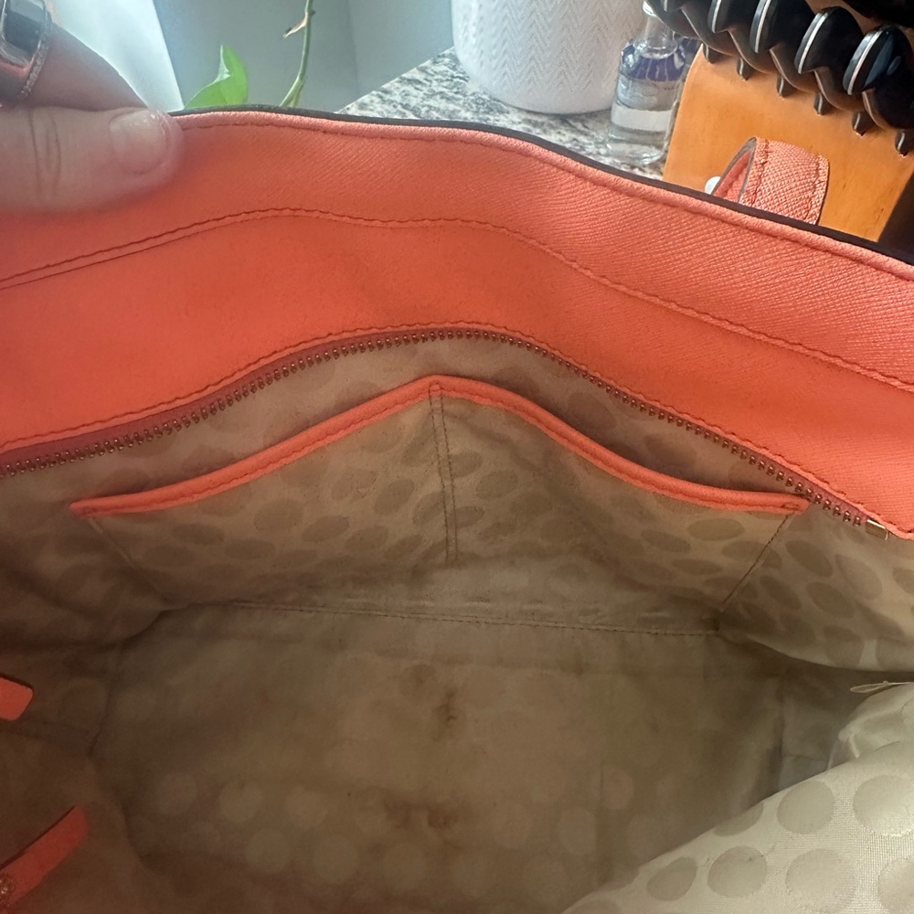 kate spade Orange Saffiano Tote - Picture 4 of 6